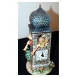M. J. Goebel Hummel Ceramic Clock "Call To Worship" Marked GES197, 13" Tall