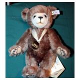 Steiff "The Berryman Bear" Genuine Mohair Stuffed Jointed Bear Numbered 04160/7000, 10.5" Tall, Incl