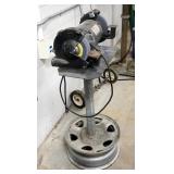 Dayton 7.5" Electric Bench Grinder On Custom Stand, Model 4Z908A