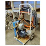 Kraft Tool Co Electric Spray Texture Compressor, With Leeson, 1HP Motor