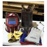 Chicago Variable Shad Welding Helmet, Welding Gloves, Wire Brushes, And More