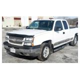 2005 Chevrolet Silverado Z71 4WD Pickup Truck, 56,323 Miles, V8, 5.3L, VIN # 1GCEK19B85E215355