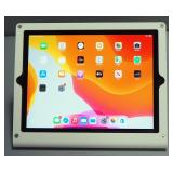 Apple iPad 7th Gen Model MW742LL/A Mounted In Stand, 32G, Passwords Known, Powers On, Charging Cord 