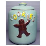 McCoy Gingerbread Man Cookie Jar With Lid, 10" H With Lid