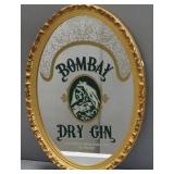 Bombay Dry Gin Bar Mirror, 18" Wide x 26" High
