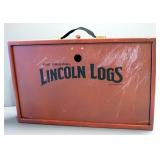 Original Lincoln Logs Set With Instructions, In Carry Case, Unknown Completion