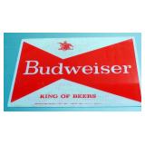 Budweiser Acrylic Sign And Black Label Malt Liquor Signs, Total Qty 4