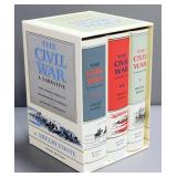 Shelby Foote "The Civil War: A Narrative" 3 Volume Boxed Set