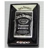 Zippo Lighters With Jack Daniels And Spade Fronts, And Playing Card Style Box With Lid