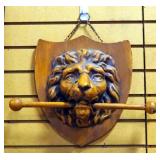 Lion Head Metal Wall Hang