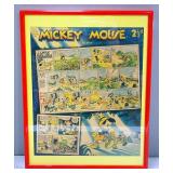 Mickey Mouse Weekly Volume 6 No. 290 August 23, 1941 Comic, Matted And Framed