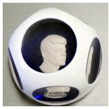 John F. Kennedy Baccarat Crystal Sulphide Paperweights, Multiple Designs, Total Qty 4