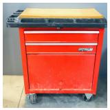 Waterloo Shop Series Tool Box On Wheels, 2 Drawers And Lower Compartment, With Adjustable Side Hooks