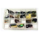 Fishing Supplies, Includes Lures, Hooks, Sinkers And More, In Organizers, In Carry Case