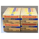 Winchester Ranger Law Enforcement .223 REM Ammo, Approx 80 Rds