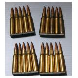 7mm Mauser Ammo, Approx 20 Rds In 5-Rd Stripper Clips