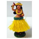 Hawaii Hula Girl Bobble Dolls, Qty 2, Each Approx 6.5" High
