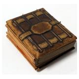 Antique Photographic Images, Approx Qty 10 And A Tin Type, In Antique Photo Album (Spine Split)