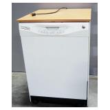 GE Convertible/Portable Dishwasher Model GLC4100N10WW, Powers On, On Wheels