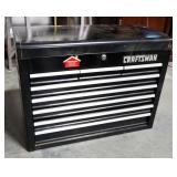 Craftsman 8-Drawer Tool Box, With Some Contents, Including Sockets And Ratchet, Saw, Allen Wrenches,