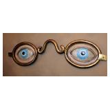 Toscone Folk Art Optometrist Trade Wall Sculpture, 9" x 35"