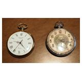 Vintage Elgin 17 Jewel Pocket Watch With Stand, And Halcyon Days Pendant Watch, With Stand And Addit