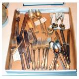 Rogers And Hamilton Silver Plate Flatware, Onita Tudor Plate Flatware, And Sterling Silver William P