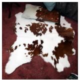Authentic Goat Hide And Oblong Cow Hide Pillow