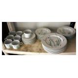 Studio Nova Sketch Book Fine China Including Dinner Plates, Salad Plates, Bowls, Saucers, And Cups