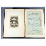 Pickwick Papers, 1898, 2 Volumes, Illustrated, With Hand Written Letter By Charles Dickens Attached 