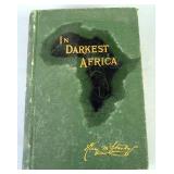 In Darkest Africa By Henry M. Stanley, 1890, 1st Edition, 2 Volume Set, Illustrated Including Foldin