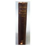 Studies In Church History By Henry C. Lea, 1869, 1st Am. Edition, Scarce
