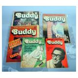 Underground Newspapers, Buddy: The Original Texas Music Magazine, 1980s, Qty 5
