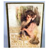 When She Was About Sixteen By James Whitcomb Riley, 1911, First Edition, Illustrated By Howard Chand