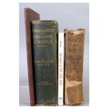 Vintage U.S. Military History Books, Abraham Lincoln, Civil War, Qty 4