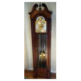 Colonial Mfg Co Of Zeeland Michigan, Solid Wood Grandfather Clock, Model 1756, Movement 64, Dial-DX,