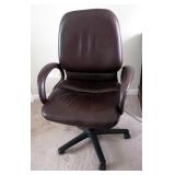 Adjustable Upholstered Rolling Desk Chair