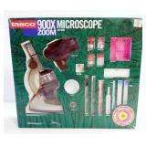 Tasco 900X Zoom Microscope, In Original Box