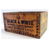Wood Crates, Qty 3, Includes Black & White Scotch Whiskey, Arm & Hammer Soda And American Red Coss