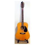 Aspen 6-String Acoustic Guitar Model AD-18, With Snark Tuner (May Need Batteries), In Case (Needs Re