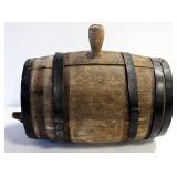 Primitive Keg With Spout, Approx 18" High x 10.25" Diameter At Ends