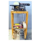 Craftsman 4" Belt And 6" Disk Sander Model 113.226426, Powers On, On Stand, With Extra Belts