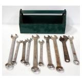Wrench Collection, Various Sizes, In Metal Tray