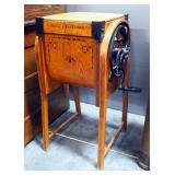 M Brown Co Bent Wood 2.4 Gallon Butter Churn, 32" x 23" x 16"