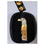 Franklin Mint Eagle Head Collector Knives, Qty 2, One Gold-Plated