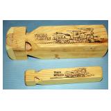 Hard Wood And Brass Flute, Bamboo Flute, Train Whistles, And More, Qty 6