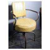 Vintage Chrome Armchairs With Padded Seats, Qty 2