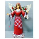 Jim Shored Bethlehem Lights Light Up Angel Figure, Approx 20" High, Unknown Working Order