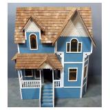 Vintage Doll House With Bedrooms, 27" High x 26" Wide x 18" Deep