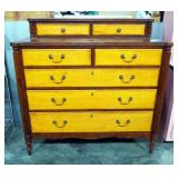 Basset Furniture Dresser With 5 Total Drawers And 2 Jewelry Storage Drawer On Top, 49" High x 50" Wi